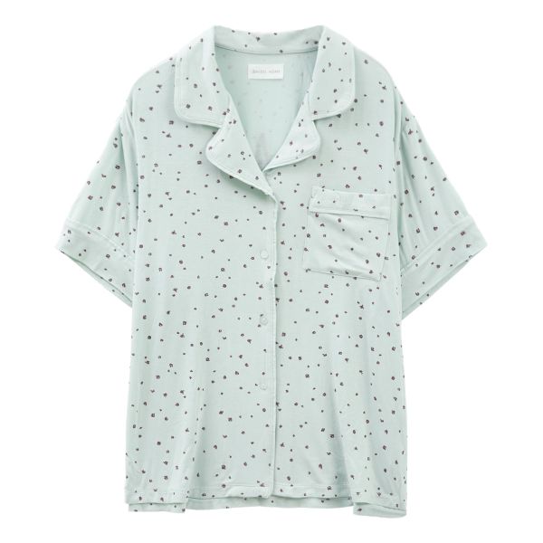 スナイデルホーム SNIDEL HOME 【SorbetFeel】プリント開襟シャツ パジャマ ルームウェア