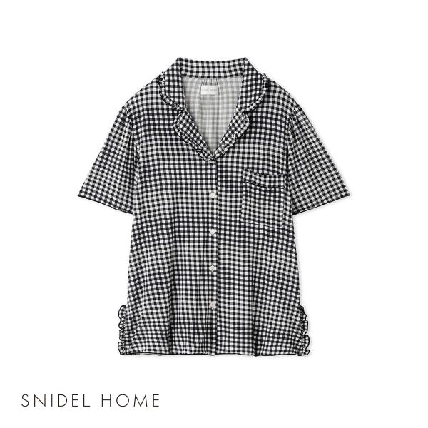 スナイデルホーム SNIDEL HOME カットレーヨン開襟トップス パジャマ ルームウェア
