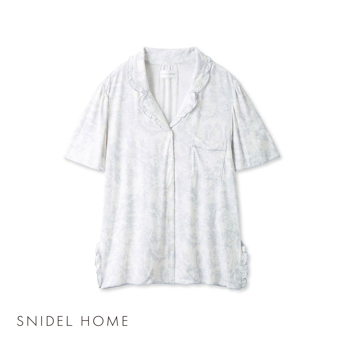 スナイデルホーム SNIDEL HOME カットレーヨン開襟トップス パジャマ ルームウェア(LV-ラベンダー-Free)