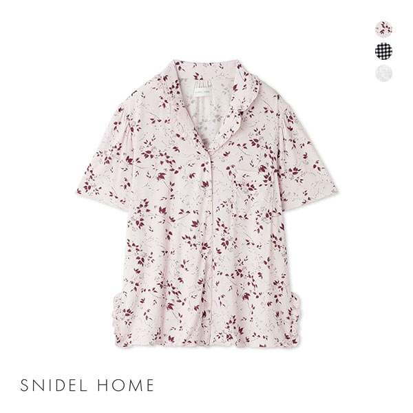 スナイデルホーム SNIDEL HOME カットレーヨン開襟トップス パジャマ ルームウェア