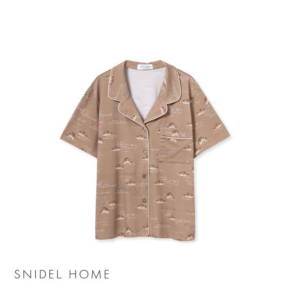 スナイデルホーム SNIDEL HOME 【Moispro】開襟シャツ パジャマ ルームウェア