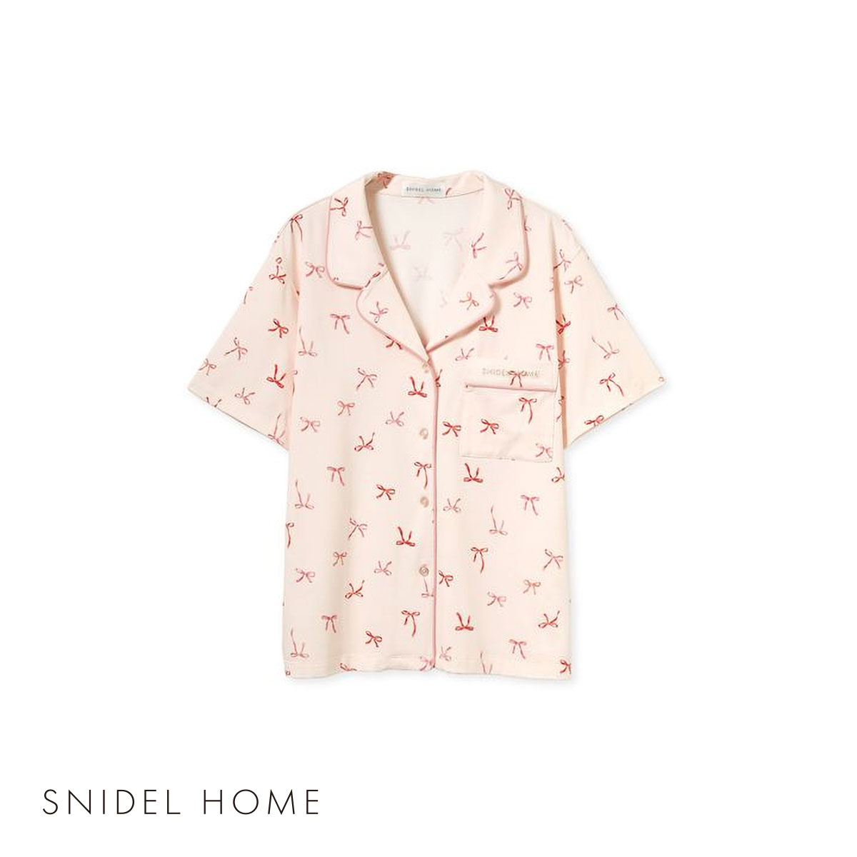 スナイデルホーム SNIDEL HOME 【Moispro】開襟シャツ パジャマ ルームウェア(PI-ピンク-Free)