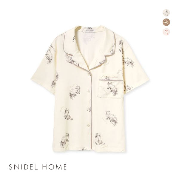 30%OFF スナイデルホーム SNIDEL HOME 【Moispro】開襟シャツ パジャマ ルームウェア 30%OFF スナイデルホーム SNIDEL HOME 【Moispro】開襟シャツ パジャマ ルームウェア