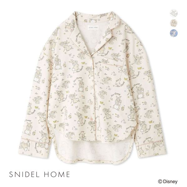 スナイデルホーム SNIDEL HOME 【Bambi】開襟シャツ パジャマ ルームウェア
