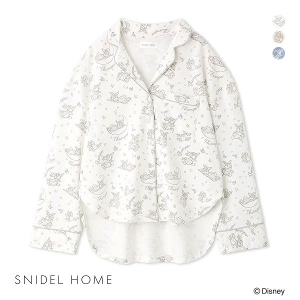 スナイデルホーム SNIDEL HOME 【Bambi】開襟シャツ パジャマ ルームウェア