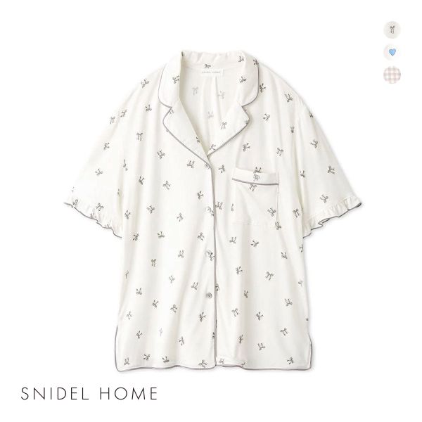 スナイデルホーム バリエ開襟シャツ パジャマ ルームウェア SNIDEL HOME