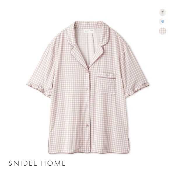 スナイデルホーム バリエ開襟シャツ パジャマ ルームウェア SNIDEL HOME