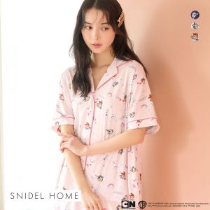スナイデルホーム パワーパフ ガールズ プリント開襟シャツ パジャマ ルームウェア The Powerpuff Girls SNIDEL HOME