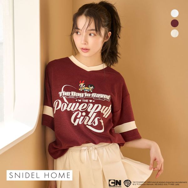 スナイデルホーム パワーパフ ガールズ パイルオーバーシャツ パジャマ ルームウェア The Powerpuff Girls SNIDEL HOME スナイデルホーム パワーパフ ガールズ パイルオーバーシャツ パジャマ ルームウェア The Powerpuff Girls SNIDEL HOME