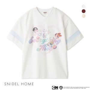 スナイデルホーム パワーパフ ガールズ パイルオーバーシャツ パジャマ ルームウェア The Powerpuff Girls SNIDEL HOME