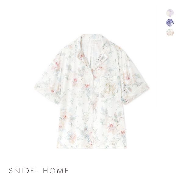 スナイデルホーム ブライトカットソー 開襟シャツ パジャマ トップス ルームウェア SNIDEL HOME
