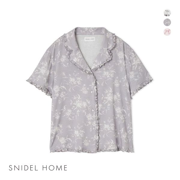 スナイデルホーム カットレーヨン開襟シャツ パジャマ ルームウェア SNIDEL HOME