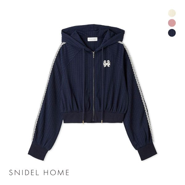 スナイデルホーム デザインカットフードパーカ パジャマ ルームウェア SNIDEL HOME