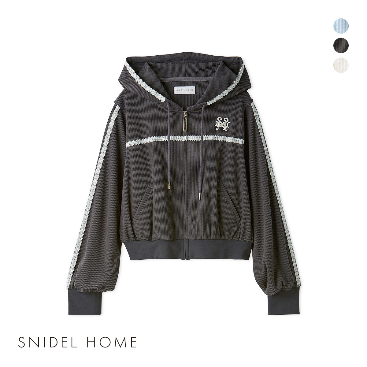 スナイデルホーム デザインカットパーカー SNIDEL HOME(GY-グレー-Free)