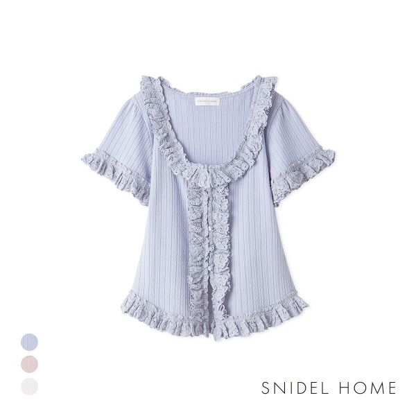 スナイデルホーム フリルレースカットプルオーバー SNIDEL HOME
