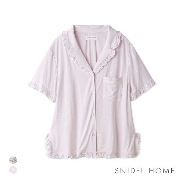 スナイデルホーム 接触冷感 カットレーヨン開襟シャツ SNIDEL HOME