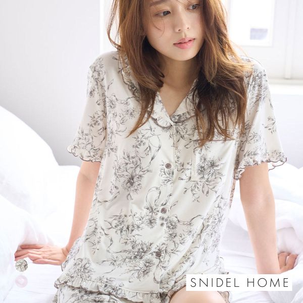 スナイデルホーム 接触冷感 カットレーヨン開襟シャツ SNIDEL HOME