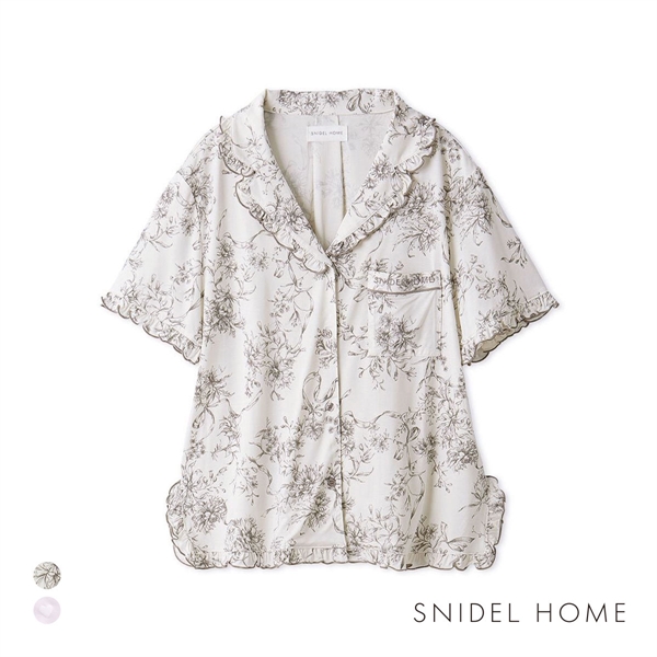 スナイデルホーム 接触冷感 カットレーヨン開襟シャツ SNIDEL HOME