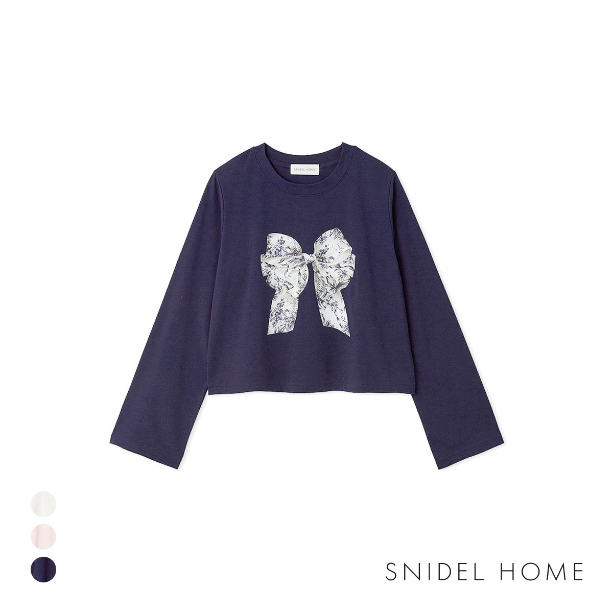 スナイデルホーム 5th Anniversary カットロングTシャツ SNIDEL HOME(NV-ネイビー-Free)
