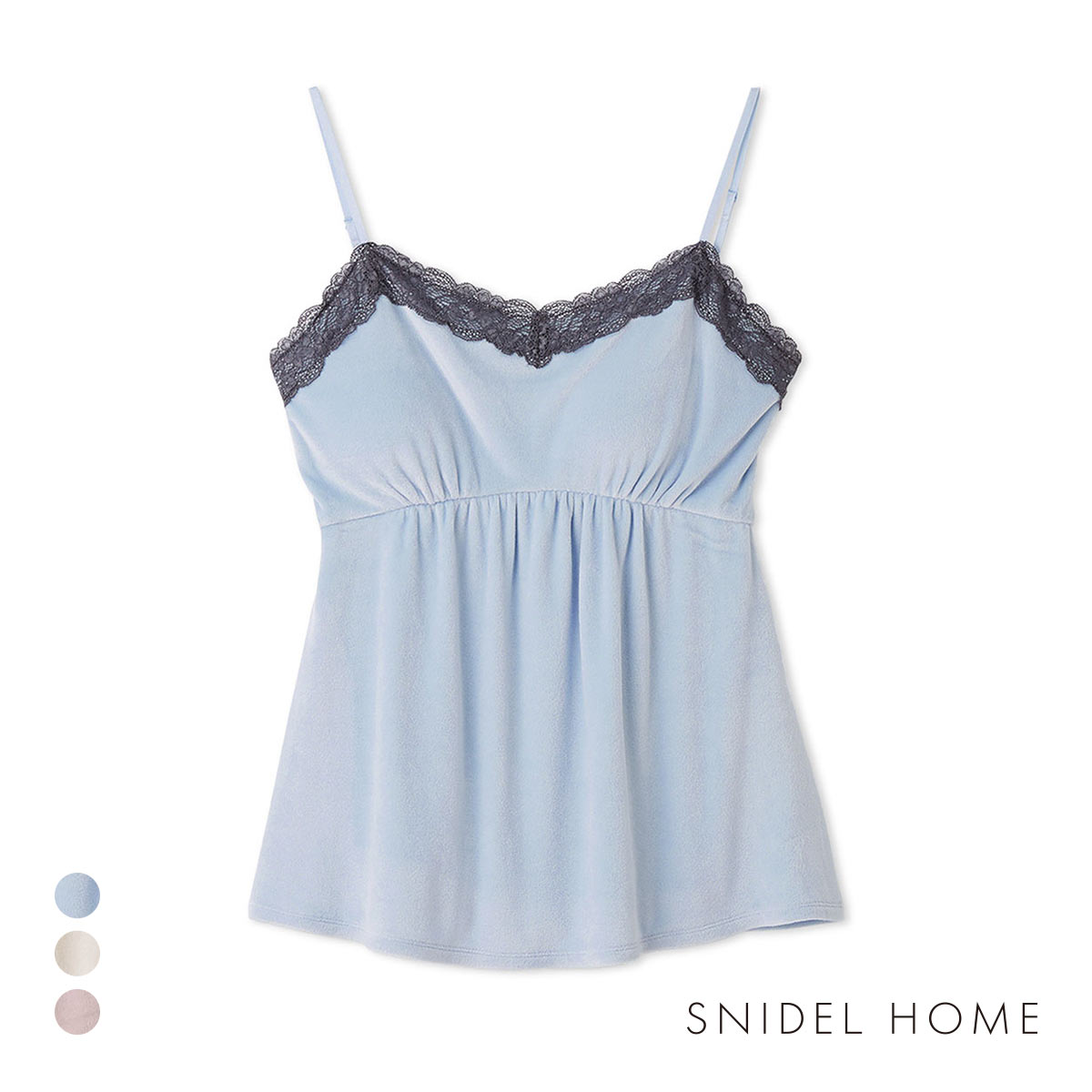 スナイデルホーム シルキーフリースキャミソール SNIDEL HOME SilkyFleece(LBU-薄ブルー-Free)