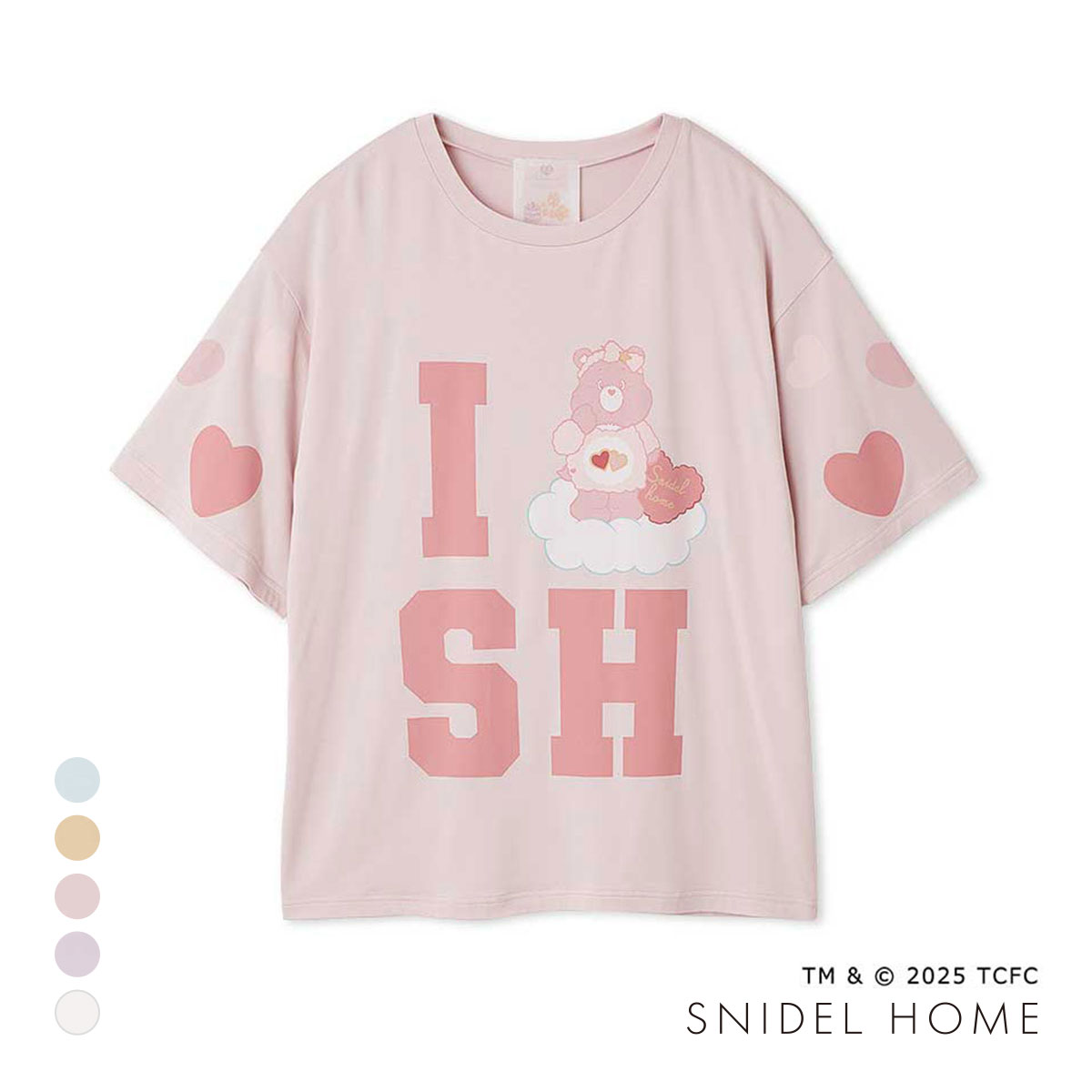 スナイデルホーム Care Bears(TM) 接触冷感 Tシャツ ケアベア SNIDEL HOME(PI-ピンク-Free)