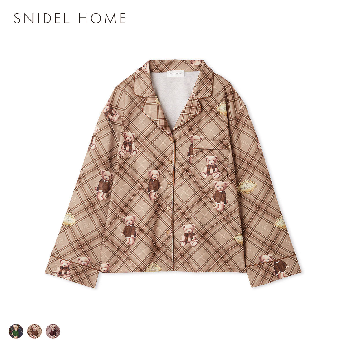 スナイデルホーム Bear開襟シャツ SNIDEL HOME(BE-ベージュ-Free)