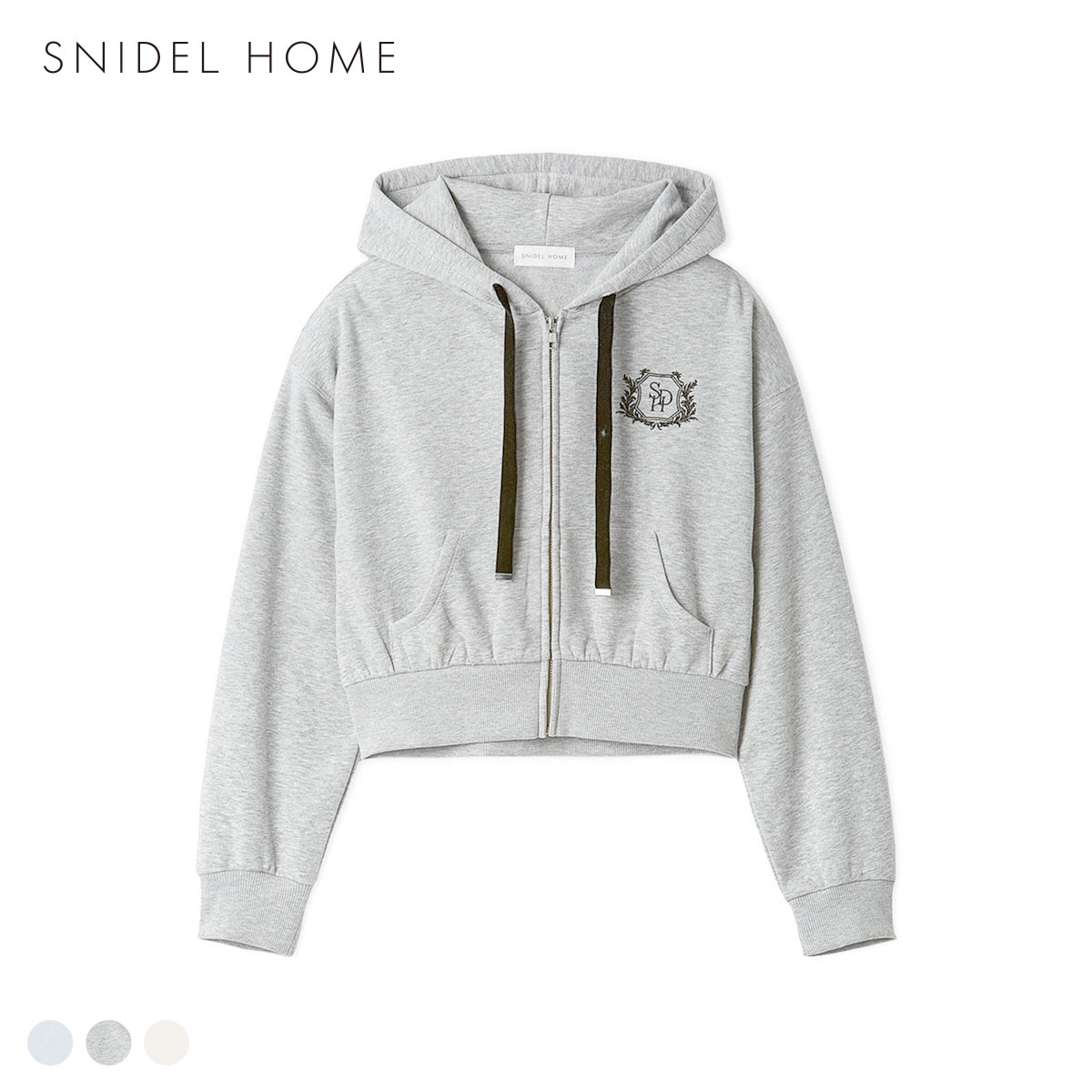 スナイデルホーム スウェットパーカー SNIDEL HOME パジャマ ルームウェア(GY-グレー-Free)