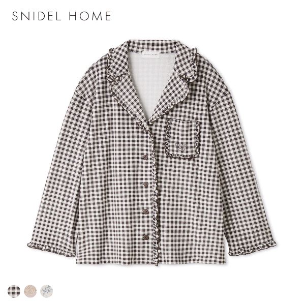 スナイデルホーム シルキーフリース開襟シャツ SNIDEL HOME