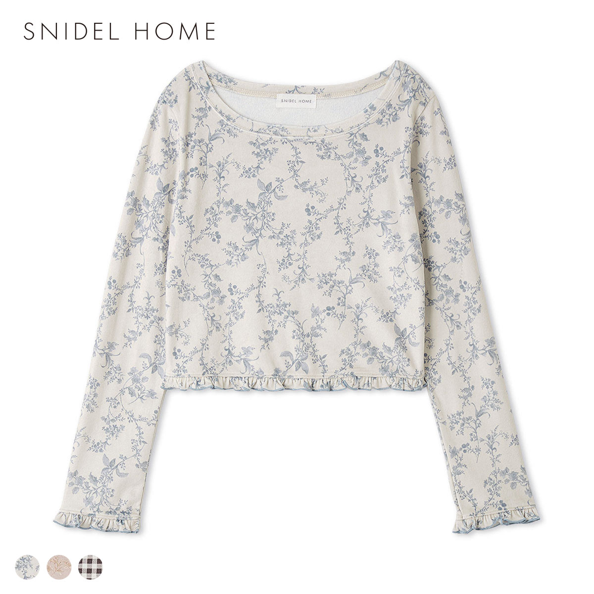 スナイデルホーム シルキーフリースロングTシャツ SNIDEL HOME(IV-アイボリー-Free)