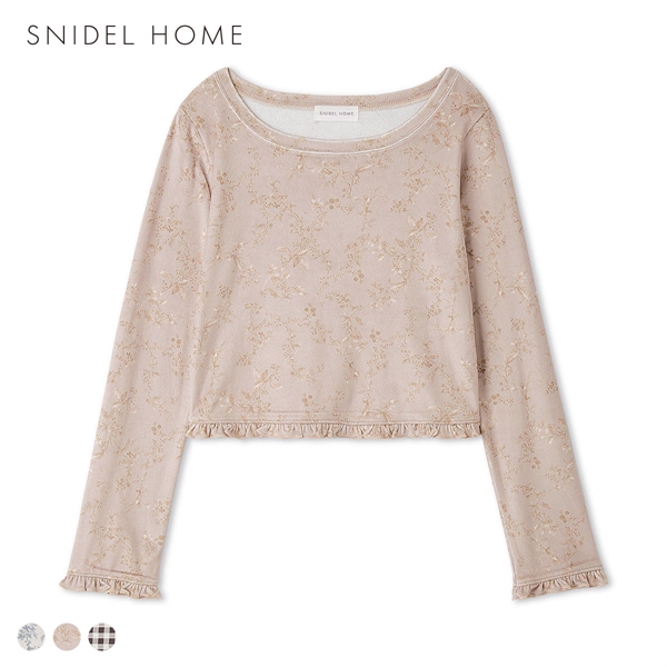スナイデルホーム シルキーフリースロングTシャツ SNIDEL HOME