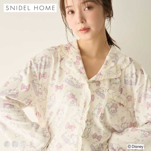 スナイデルホーム The Aristocats 総柄シャツ パジャマ ルームウェア SNIDEL HOME