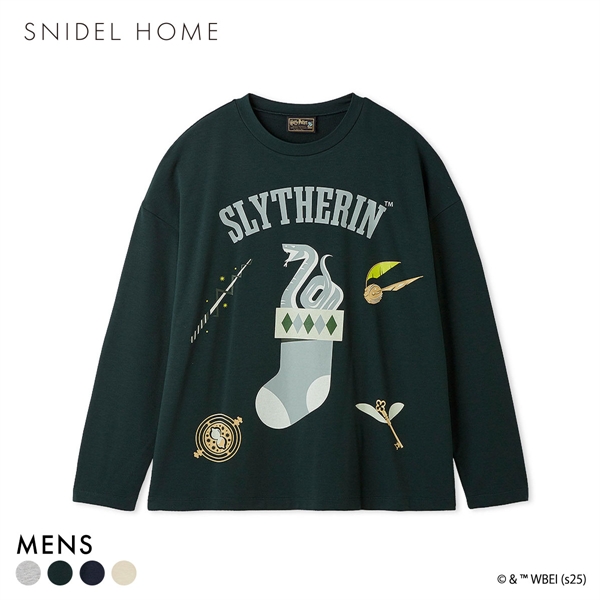 スナイデルホーム Mens Harry Potter モチーフロングTシャツ パジャマ ルームウェア メンズ SNIDEL HOME ハリー・ポッター