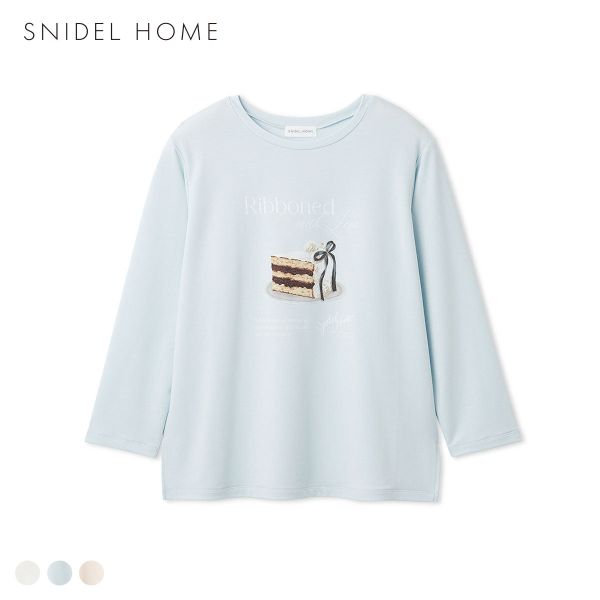 スナイデルホーム ケーキモチーフロングTシャツ パジャマ ルームウェア SNIDEL HOME Valentine バレンタイン