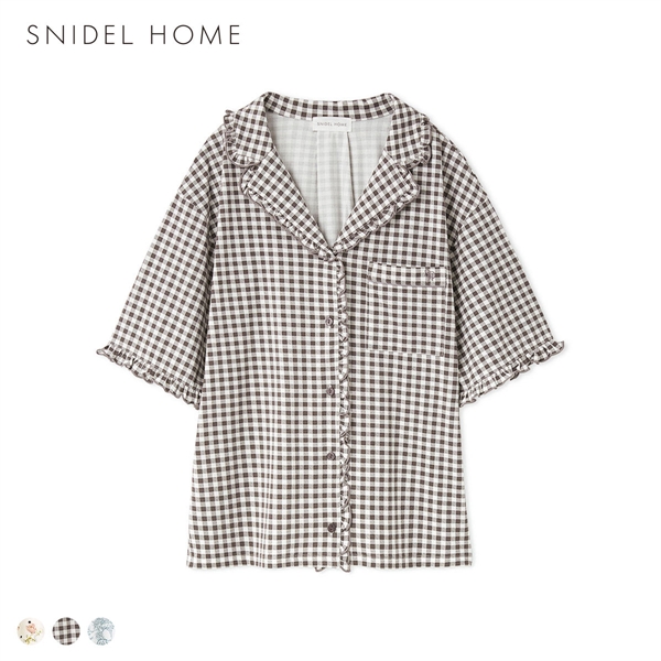 スナイデルホーム カットレーヨン開襟シャツ パジャマ ルームウェア SNIDEL HOME