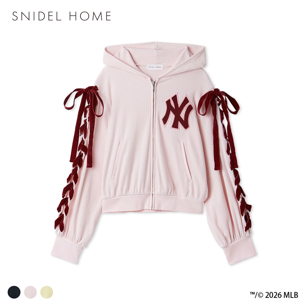 スナイデルホーム MLB カットフーディー パジャマ ルームウェア SNIDEL HOME(PI-ピンク-Free)