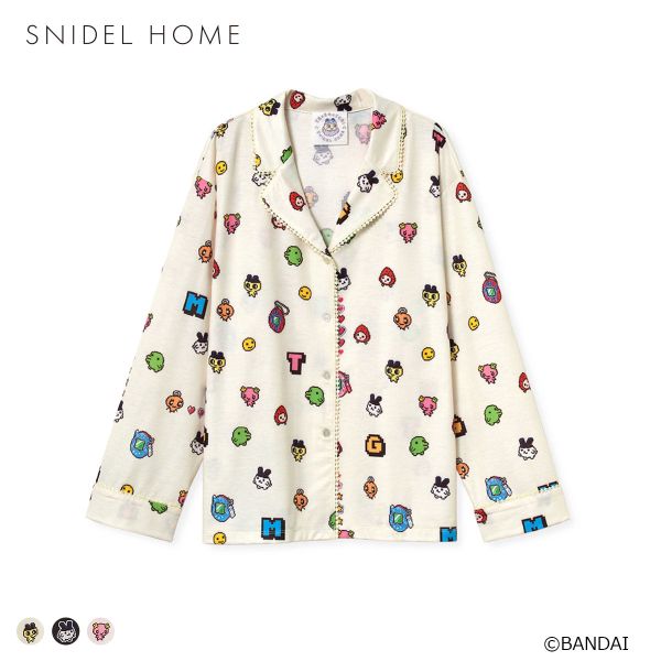 スナイデルホーム たまごっち 開襟シャツ パジャマ ルームウェア SNIDEL HOME