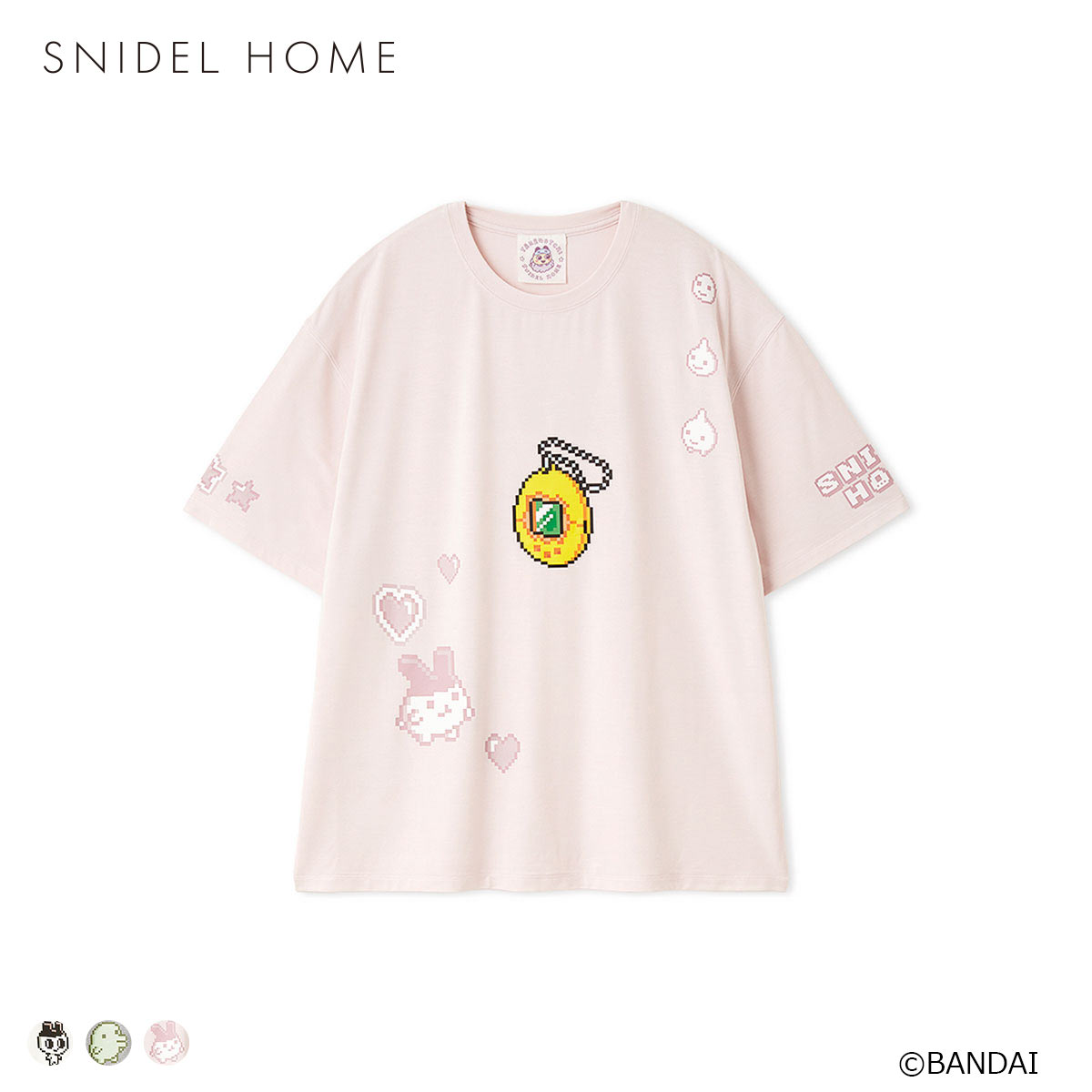 スナイデルホーム たまごっち Tシャツ パジャマ ルームウェア SNIDEL HOME(PI-ピンク-Free)