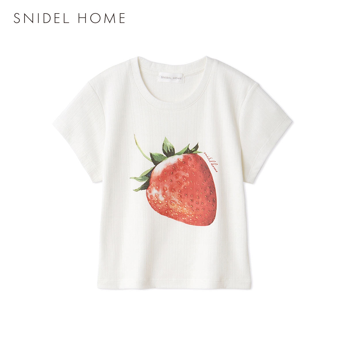 スナイデルホーム ストロベリーアイレットミニTシャツ パジャマ ルームウェア SNIDEL HOME(WH-ホワイト-Free)