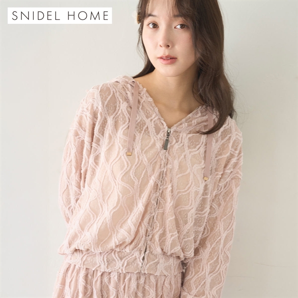 スナイデルホーム デザインカットパーカー パジャマ ルームウェア SNIDEL HOME