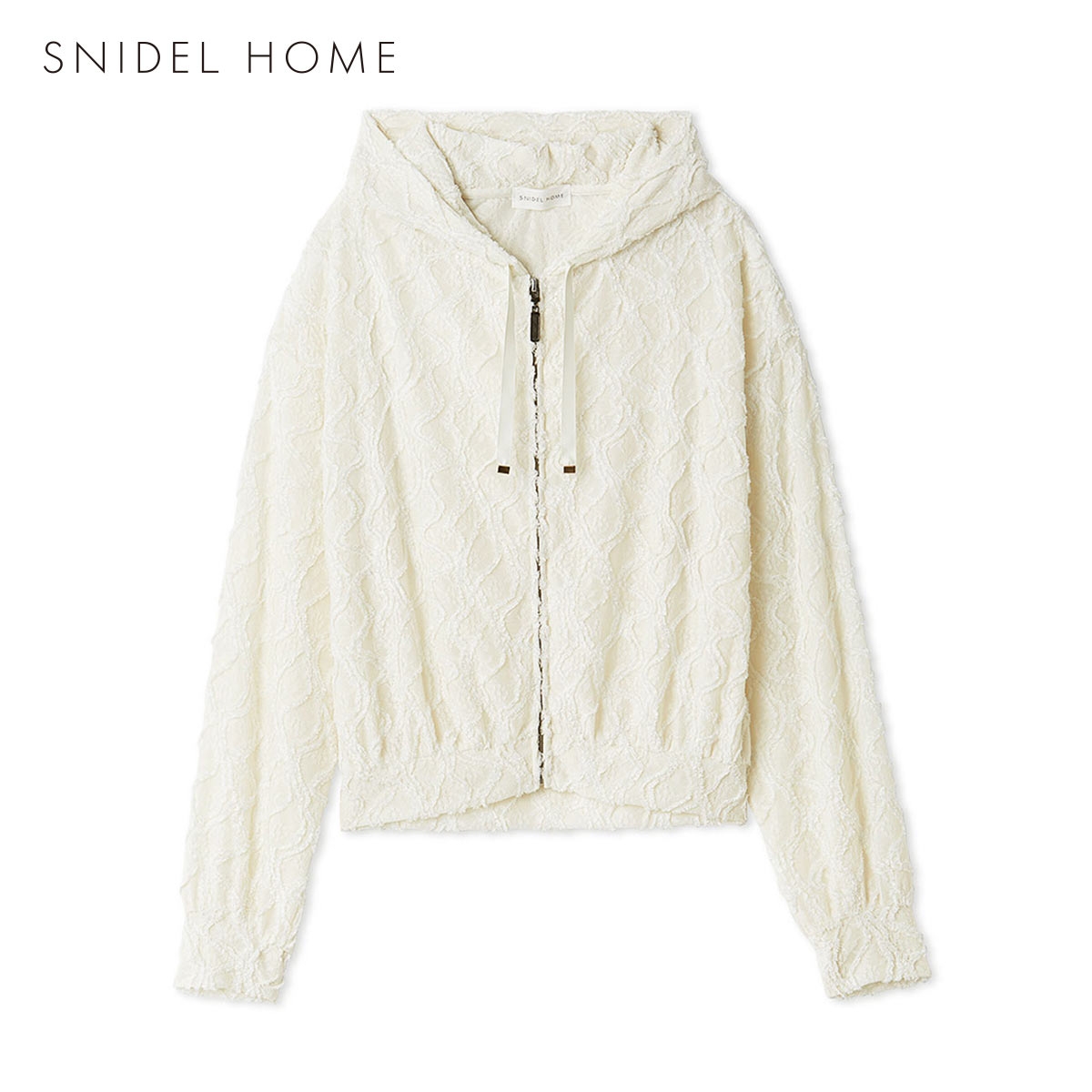 スナイデルホーム デザインカットパーカー パジャマ ルームウェア SNIDEL HOME(IV-アイボリー-Free)