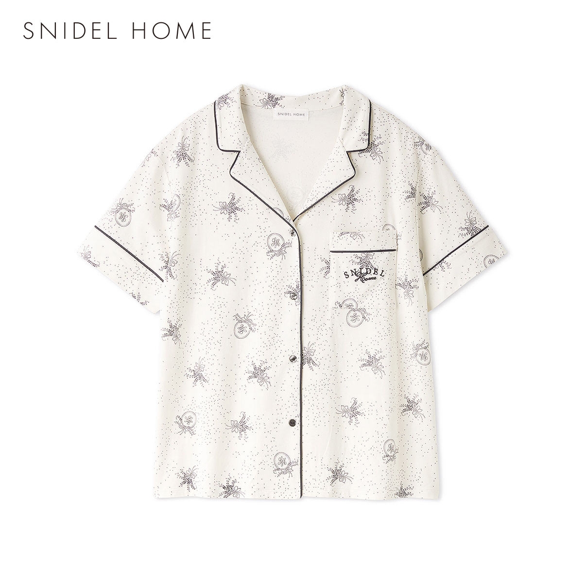 スナイデルホーム Moilis 開襟シャツ パジャマ ルームウェア SNIDEL HOME(IV-アイボリー-Free)