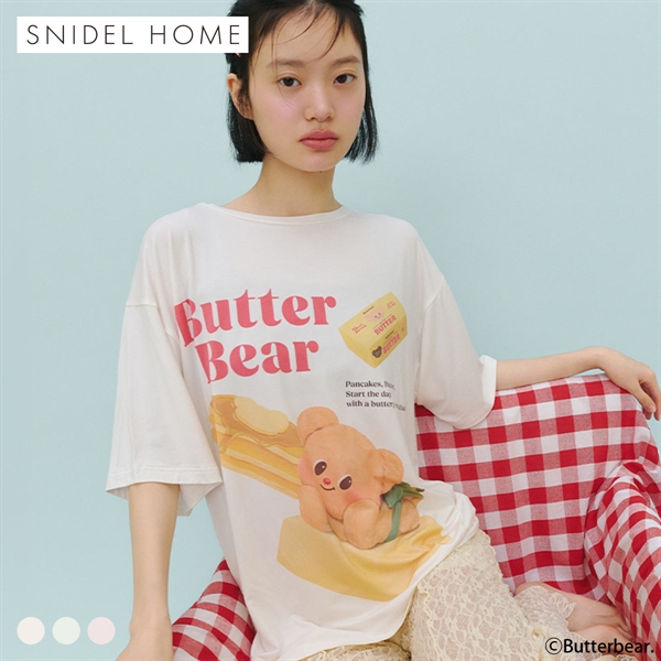 スナイデルホーム BUTTERBEAR 接触冷感Tシャツ パジャマ ルームウェア SNIDEL HOME バターベア