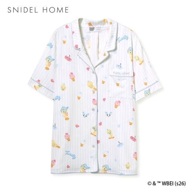 スナイデルホーム Tweety 開襟シャツ ルームウェア パジャマ SNIDEL HOME