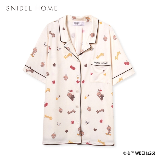スナイデルホーム Tweety 開襟シャツ ルームウェア パジャマ SNIDEL HOME