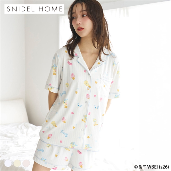 スナイデルホーム Tweety 開襟シャツ ルームウェア パジャマ SNIDEL HOME