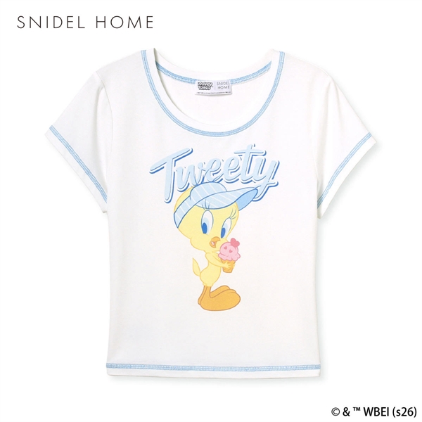 スナイデルホーム Tweety 接触冷感 ミニＴシャツ ルームウェア パジャマ SNIDEL HOME