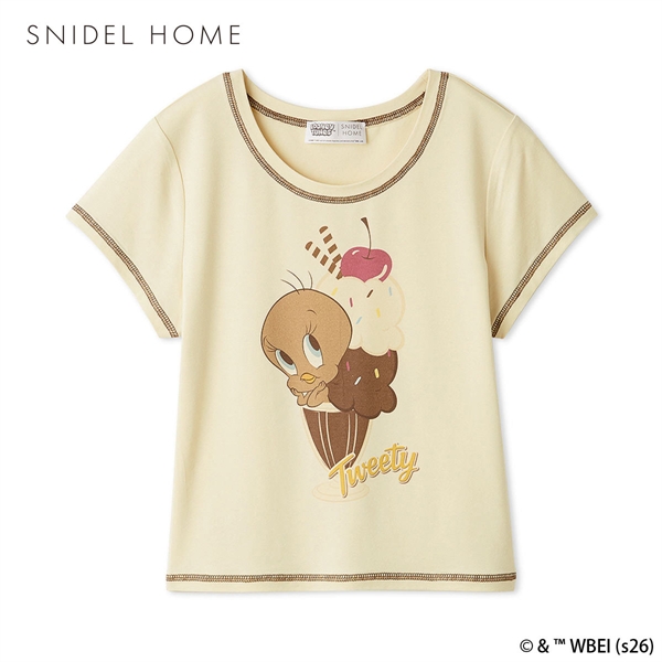 スナイデルホーム Tweety 接触冷感 ミニＴシャツ ルームウェア パジャマ SNIDEL HOME