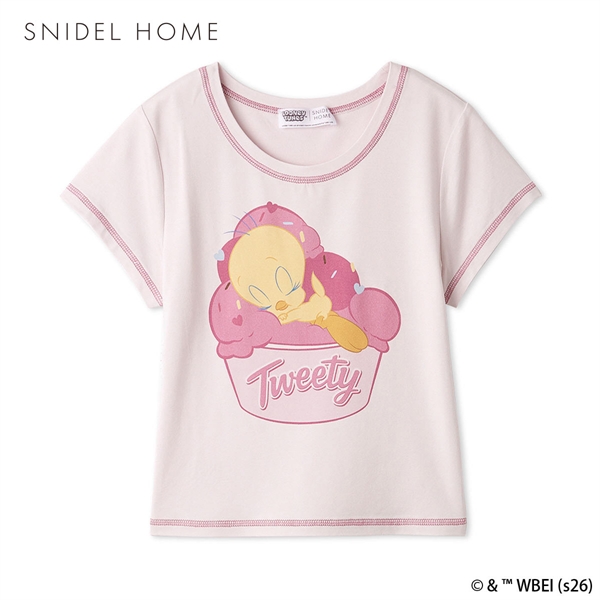 スナイデルホーム Tweety 接触冷感 ミニＴシャツ ルームウェア パジャマ SNIDEL HOME