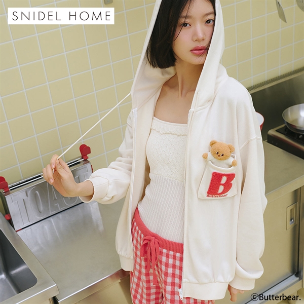 スナイデルホーム BUTTERBEAR パーカー パジャマ ルームウェア SNIDEL HOME バターベア