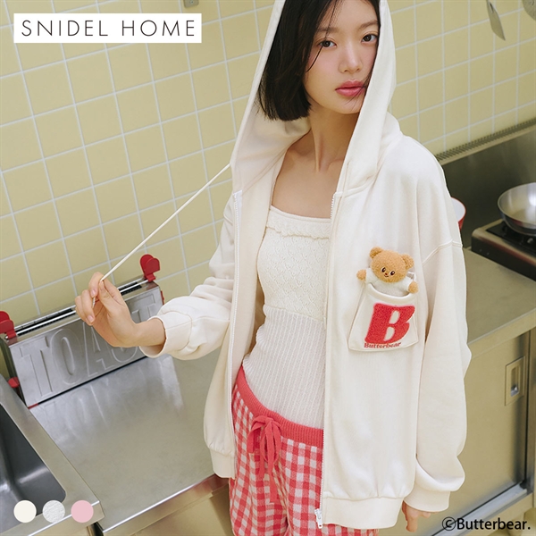スナイデルホーム BUTTERBEAR パーカー パジャマ ルームウェア SNIDEL HOME バターベア